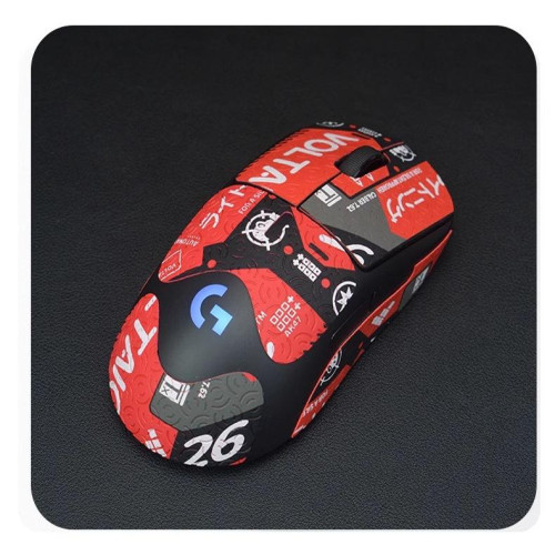 滑鼠防滑貼羅技GPW二代三代狗屁王4小狗專用全包帶背貼防汗手貼紙