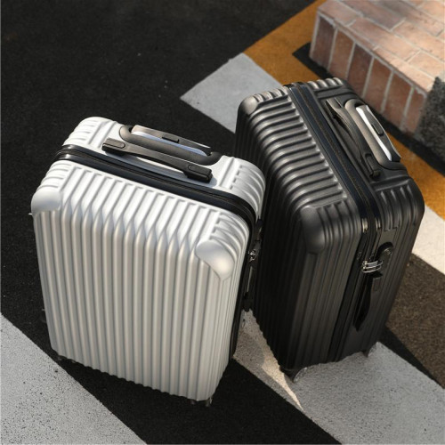 黑色24寸旅行箱男學生結實耐用簡約大容量密碼萬向輪拉桿箱女新款