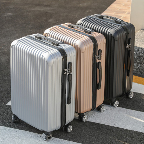 黑色24寸旅行箱男學生結實耐用簡約大容量密碼萬向輪拉桿箱女新款