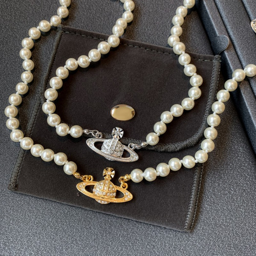 西太後仿珍珠項鍊毛衣鏈女2026新款高級感鎖骨頸鏈輕奢小衆土星配 西太後仿珍珠項鍊毛衣鏈女2026新款高級感鎖骨頸鏈輕奢小衆土星配