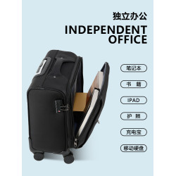 牛津布拉桿箱男帆布登機小行李箱包18寸女輕便免托運旅行密碼箱子