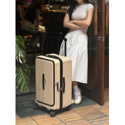 側開蓋深倉大容量行李箱女2026新款26寸結實耐用加厚28寸旅行箱子