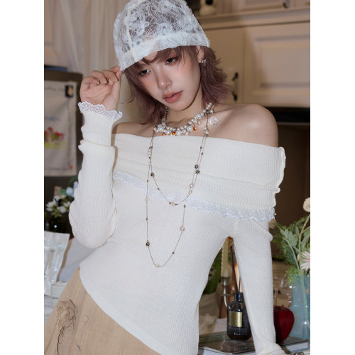 SUMIYAKI 曡戴利器! 原創燃燒破碎珍珠項鍊火焰長款毛衣鏈氛圍感