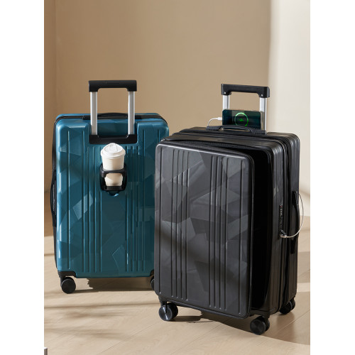 可擴展行李箱女多功能20寸登機側開密碼箱26寸大容量時尚男旅行箱