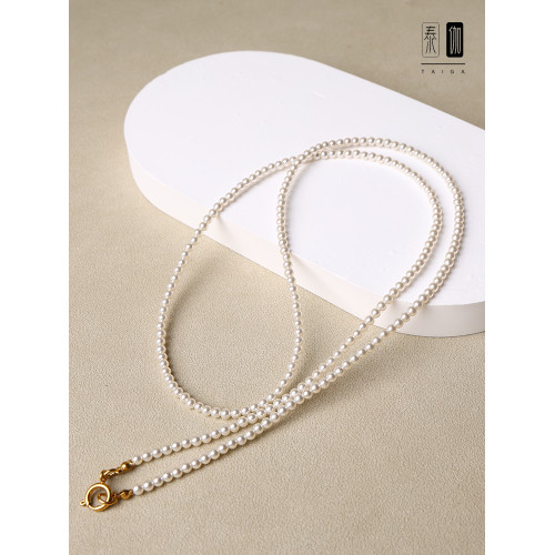 泰國彿牌鏈子施家珍珠項鍊女唐卡鎖骨鍊吸錢星配鏈泰國彿系牌鏈子