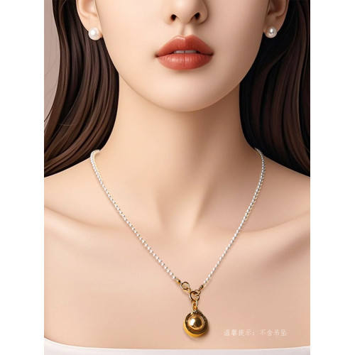 泰國彿牌鏈子施家珍珠項鍊女唐卡鎖骨鍊吸錢星配鏈泰國彿系牌鏈子