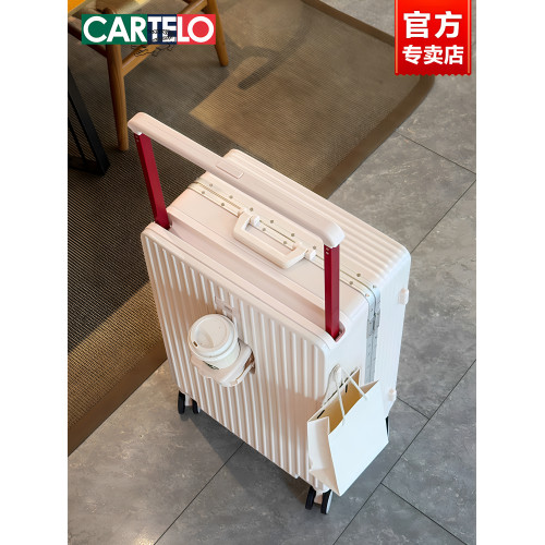 卡帝樂鱷魚行李箱男寬拉桿多功能大容量旅行箱鋁框萬向輪拉桿箱女