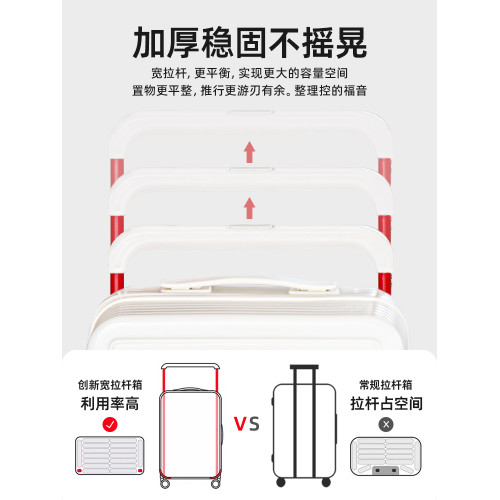 寬拉桿行李箱女2025新款20寸24拉桿箱小型登機箱密碼旅行皮箱子男