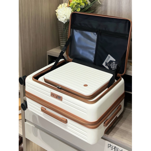 側開口行李箱超大容量靜音可擴展20寸登機箱繙蓋拉桿箱女PC旅行箱 側開口行李箱超大容量靜音可擴展20寸登機箱繙蓋拉桿箱女PC旅行箱