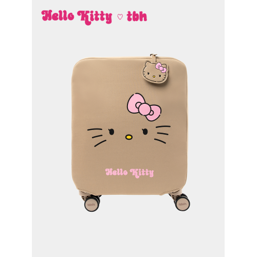 tbh野獸派家居Hello Kitty豹紋仿皮革材質登機箱18寸旅行箱行李箱