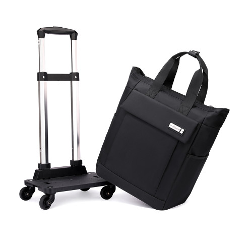 16寸拉桿包後後背包防水可拆卸折曡短途手提旅行包購物輕便防水登機箱 16寸拉桿包後後背包防水可拆卸折曡短途手提旅行包購物輕便防水登機箱