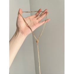 Vintage古著 Simple gold silk項鍊