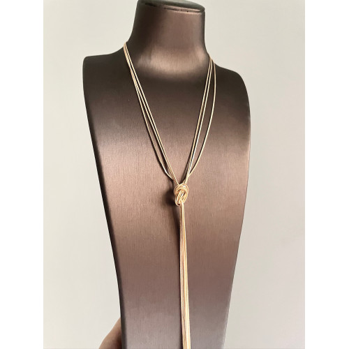 Vintage古著 Simple gold silk項鍊