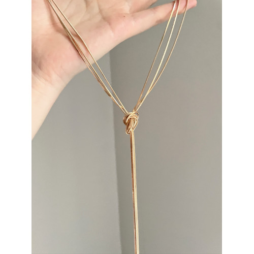 Vintage古著 Simple gold silk項鍊