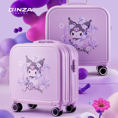 銀座X酷洛米聯名系列登機箱17寸拉桿箱兒童行李箱可愛女生密碼箱