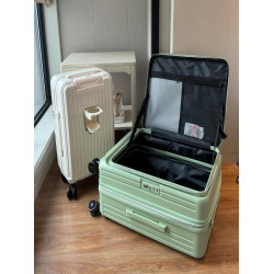 20寸行李箱側開可擴展24寸超輕拉桿箱登機箱三件套旅行箱密碼箱包