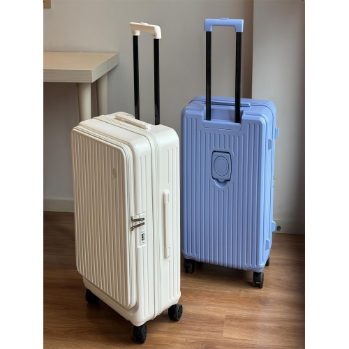 20寸行李箱側開可擴展24寸超輕拉桿箱登機箱三件套旅行箱密碼箱包