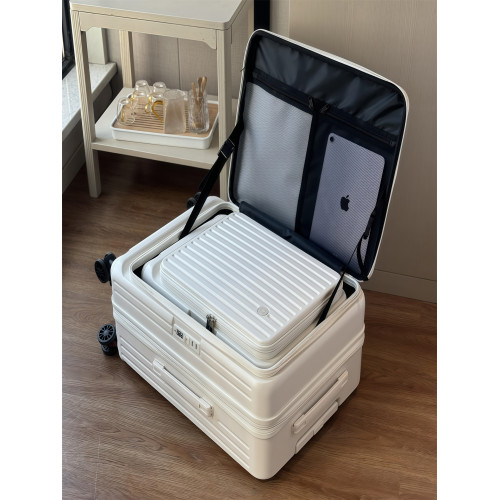 20寸行李箱側開可擴展24寸超輕拉桿箱登機箱三件套旅行箱密碼箱包