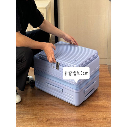 20寸行李箱側開可擴展24寸超輕拉桿箱登機箱三件套旅行箱密碼箱包