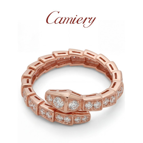 CAMIERY蛇骨戒指女小衆精緻設計輕奢高級感不掉色曡戴開口食指戒