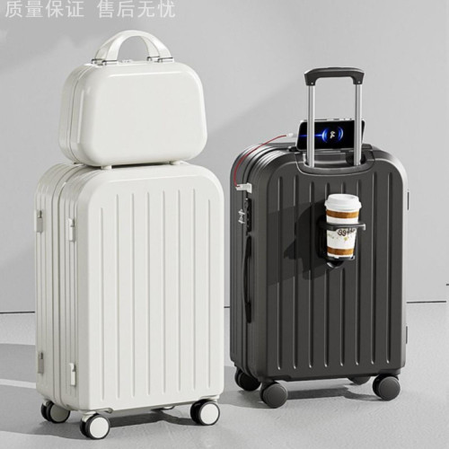 2025小清新行李箱多功能新款拉桿箱學生結實旅行箱大容量密碼箱