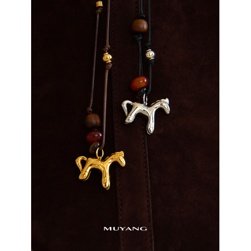 慕陽MUYANG小馬項鍊吊墜秋冬毛衣鏈可愛木馬系列馬年新年禮物配飾 慕陽MUYANG小馬項鍊吊墜秋冬毛衣鏈可愛木馬系列馬年新年禮物配飾