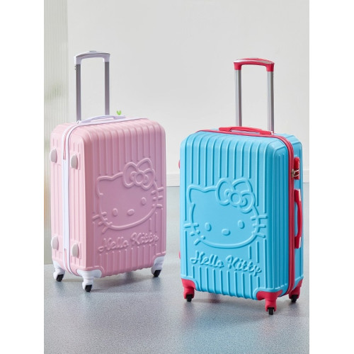 HelloKitty行李箱女學生粉色系可愛卡通拉桿箱kt貓子母旅行箱密碼
