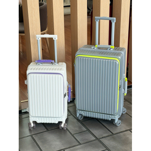 2025新款行李箱20寸登機箱側開口旅行箱拉鍊拉桿箱女高顔值大容量