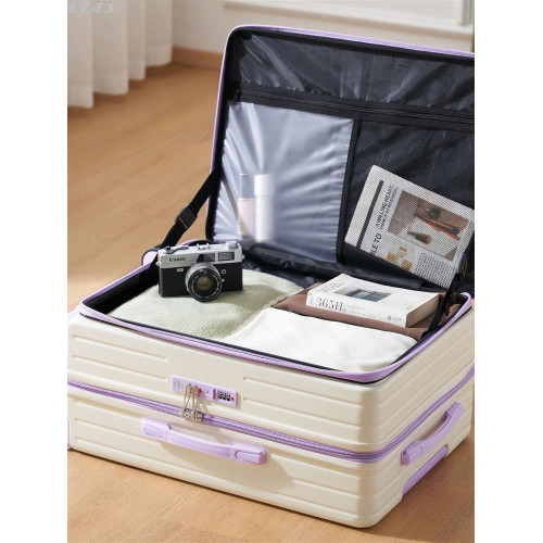 密碼箱可上飛機超大容量新款多功能側開口女20寸擴容登機箱男旅行