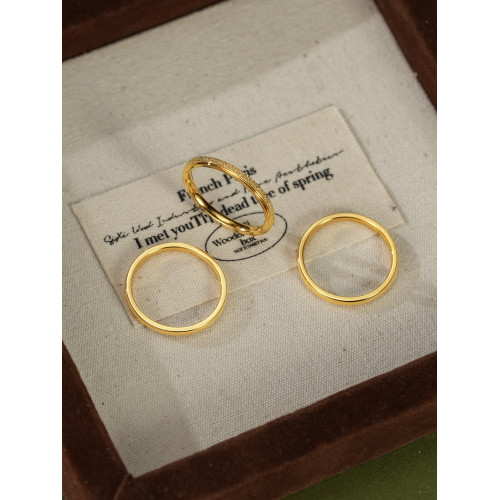 唐珮TANGPEI TP古法三生三世戒指素圈精緻指環戒指精緻時尚飾品