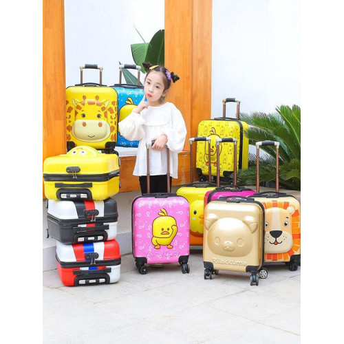 兒童行李包拉桿箱18寸兒童登機箱3D男女卡通萬向輪旅行箱行李箱
