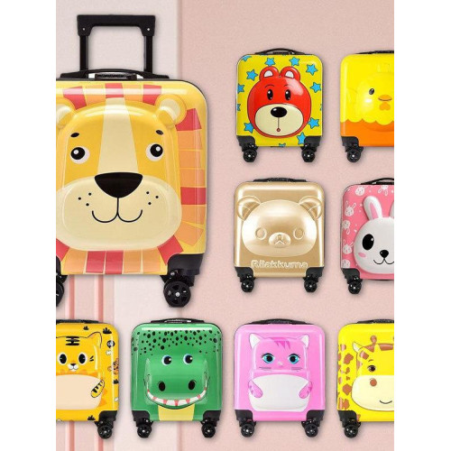 兒童行李包拉桿箱18寸兒童登機箱3D男女卡通萬向輪旅行箱行李箱