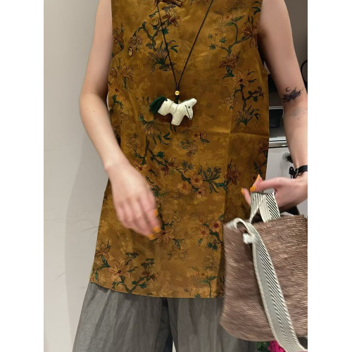 新款國潮真絲香雲紗馬上有錢中式非遺宋錦手工配飾小掛件項鍊生肖