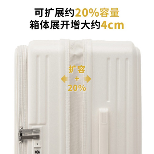 新款側開口行李箱女可擴展多功能拉桿箱20寸旅行箱登機皮箱男
