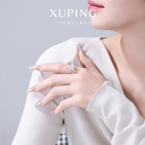 旭平蝴蝶戒指女小衆設計時尚個性指環輕奢高級感開口不調節食指戒