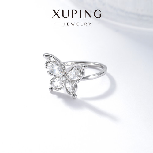 旭平蝴蝶戒指女小衆設計時尚個性指環輕奢高級感開口不調節食指戒