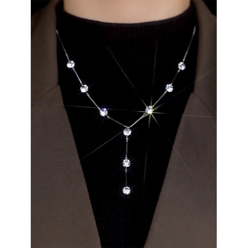 輕奢小衆設計長款毛衣鏈2026年新款鎖骨鍊高級感網紅項鍊配飾秋冬