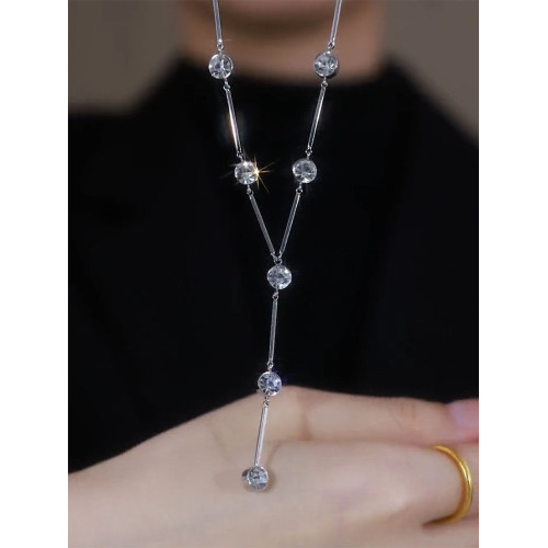 輕奢小衆設計長款毛衣鏈2026年新款鎖骨鍊高級感網紅項鍊配飾秋冬