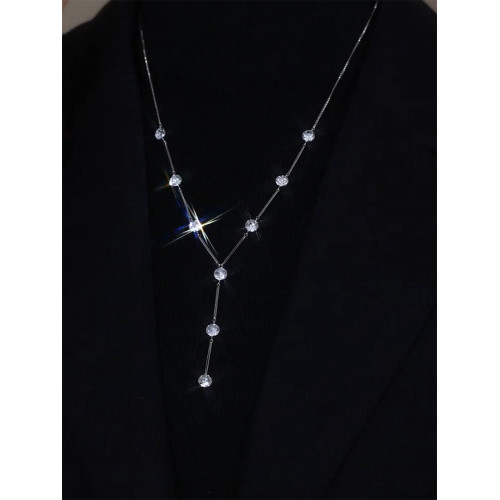 輕奢小衆設計長款毛衣鏈2026年新款鎖骨鍊高級感網紅項鍊配飾秋冬