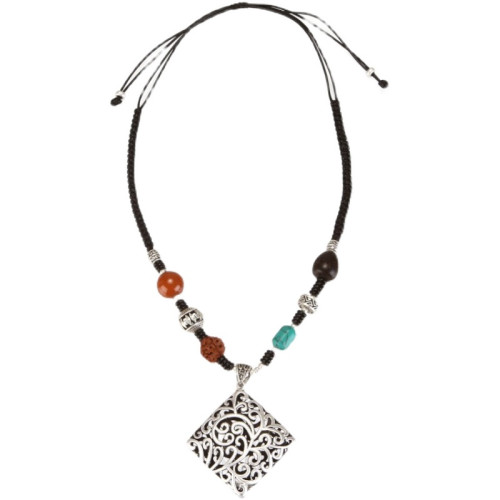 2021新款毛衣鏈長款百搭復古民族風項鍊鎖骨鍊掛件女衣服配飾仿銀