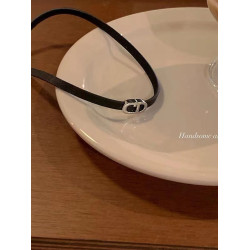 純欲字母CD項鍊女輕奢小衆設計感鎖骨鍊頸鏈時尚個性項圈氣質配飾