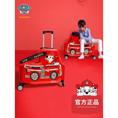 汪汪隊立大功兒童行李箱可坐騎男孩寶寶拉桿箱小孩女孩座椅旅行箱