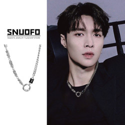 小衆秋冬項鍊男設計感輕奢美式嘻哈裝飾鎖骨鍊男士簡約百搭配飾酷