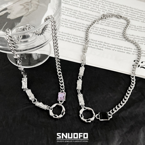 小衆秋冬項鍊男設計感輕奢美式嘻哈裝飾鎖骨鍊男士簡約百搭配飾酷