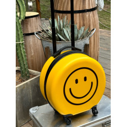 哈哈大笑俱樂部/自製笑臉18寸兒童萬向輪登機可手提拉桿行李箱