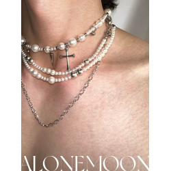 【NEKONEKO】原創設計 「無序的」珍珠長項鍊多種珮戴方式