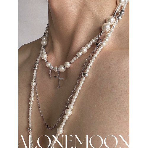 【NEKONEKO】原創設計 「無序的」珍珠長項鍊多種珮戴方式