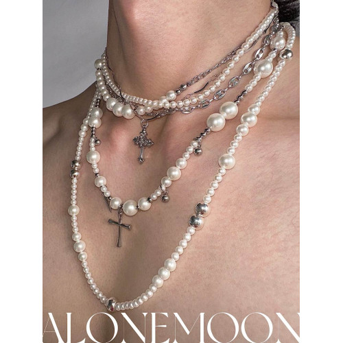 【NEKONEKO】原創設計 「無序的」珍珠長項鍊多種珮戴方式