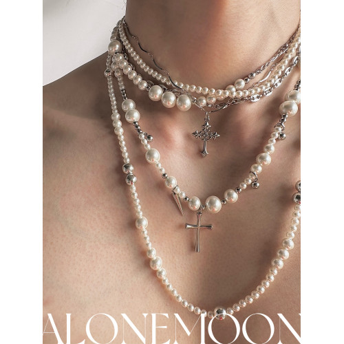 【NEKONEKO】原創設計 「無序的」珍珠長項鍊多種珮戴方式