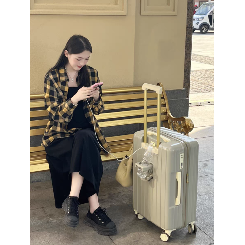 行李箱女2026新款高顔值20寸拉桿箱靜音萬向輪學生旅行密碼皮箱子